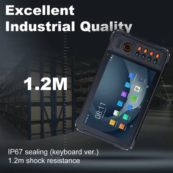 Urovo 8 Inch Handheld Rugeed Tablet Ip67 Waterproof NFC Touch Screen Android Industrial Rugged Tablet