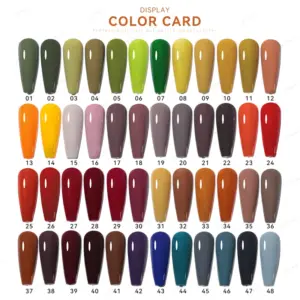 JTING Nails Supplies Salon Free Design Unique Seasonal Fall Winter 48colors Collection Gel Nail Polish Set Box OEM Private Label