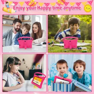 Tableta Android de 7 pulgadas para niños pequeños, económica, con control parental, WiFi, 2 GB, 32 GB, educativa, con funda a prueba de niños.