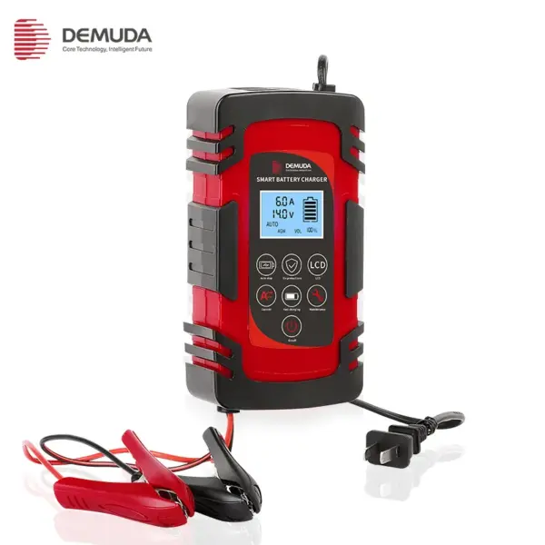 Demuda Manual Car Battery Chargers 4ah 6ah 8ah 12V 24V Smart Rechargeable AGM GEL RV Car Battery  Charger