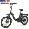 EU Warehouse Electric Foldable Waterproof Bicycles 20 Inch Us Stock 7 Speed Ebike Retro 350 Watt Folding Electric Bike
