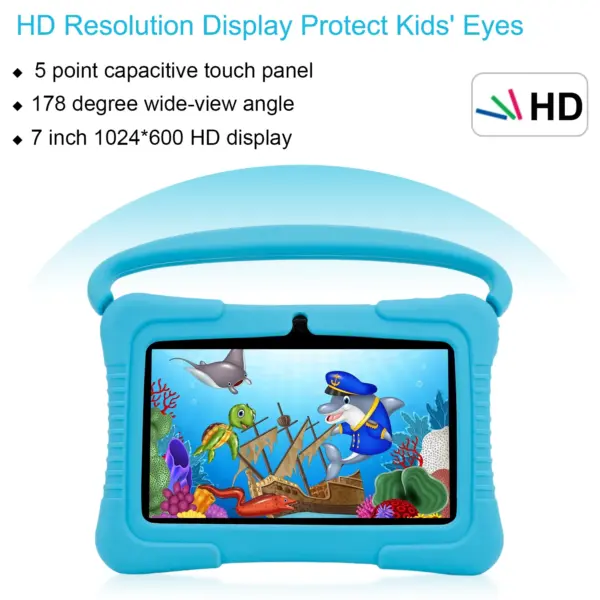 Good Gift 7 Inch Kids Tablet 2GB 32GB Children Pre-Installed Educational APP Android 10 Tablet Pc for Boys Girls