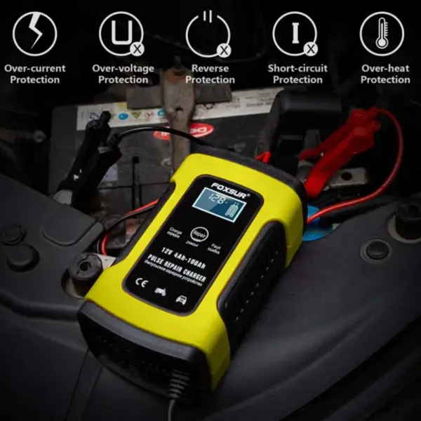 12v Quick Charging Car Battery Charging Motorcycle Charger Full Intelligent Automatic Repair Battery Charger