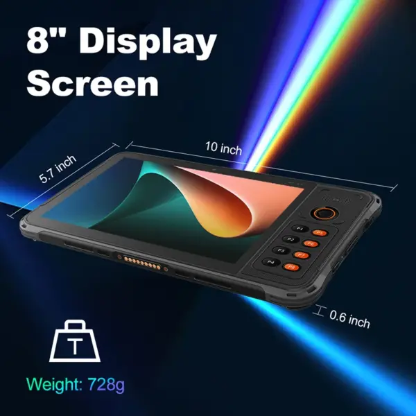 Urovo 8 Inch Handheld Rugeed Tablet Ip67 Waterproof NFC Touch Screen Android Industrial Rugged Tablet