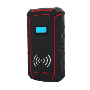 MIni Size 8000mAh Wireless Charger Jump Starter With Tyre Pump Battery Pump Car Power Booster From China Factory