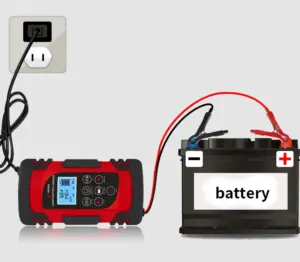 Demuda Manual Car Battery Chargers 4ah 6ah 8ah 12V 24V Smart Rechargeable AGM GEL RV Car Battery  Charger