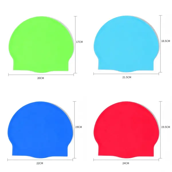 Stock Bulk 50g Silicone Waterproof Swim Cap Custom logo National Flag Print Swim Caps Sports Professional Swimming Cap