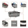 B-SOUL Large Capacity Waterproof Bicycle Bag Back Seat  Mountain Cycling Bike Pannier Bag for Travel