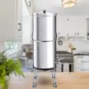 Outdoor Camping Stainless Steel Drinking Water Purifier Home Countertop Gravity Activated Carbon Water Filter