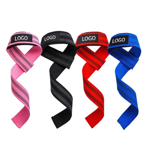 2024 Heavy Duty Fitness Padded Neoprene Weightlifting Weight Pull Deadlift Custom Logo Lifting Gym Straps for Men