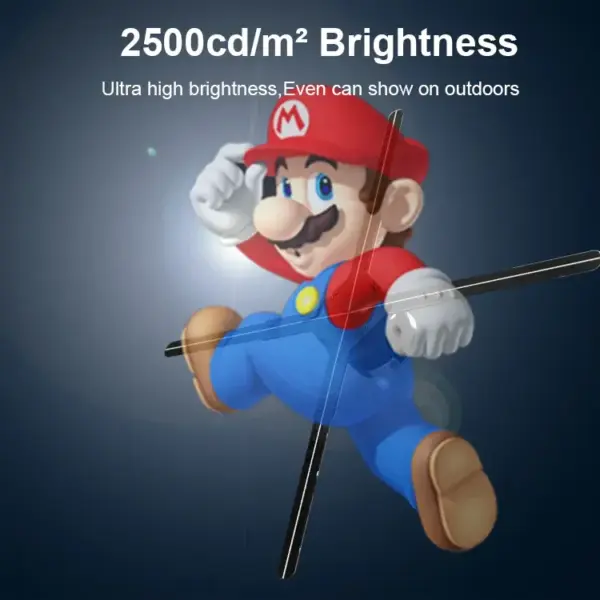 65Cm Holograma 3D Hologram Projector Fan 4K 1080P Advertising Hologram 3D Fan Image Projector