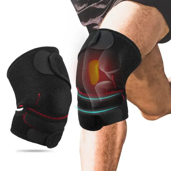 Knee Pain Relief & Adjustable Stabilizer Knee Strap Knee Brace for Hiking Tennis Basketball Left and Right