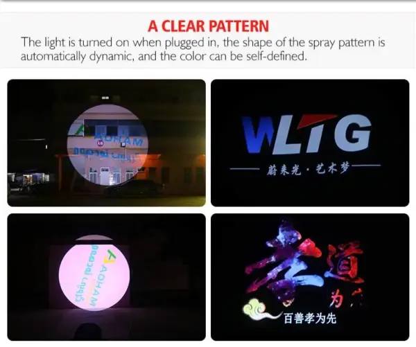 Outdoor Waterproof Advertising Gobo Projector Light 100W Pattern Rotation Led Gobo logo Light