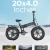 ENGWE EP 2 PRO 250W Folding Electric Bike for Adults 20" *4.0" Fat Tire Mountain Beach Bicycles 48V13AH Battery