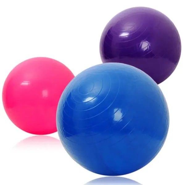 Wholesale Blue From 45cm to 75cm Yoga Ball Exercise Inflatable Soft Fitness Ball