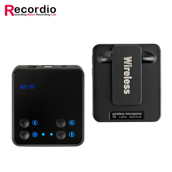 GAW-840 2022 New 2.4GHz 1 to 1 Wireless Lavalier Microphone for DSLR, Camcorder, Smartphone and Tablet