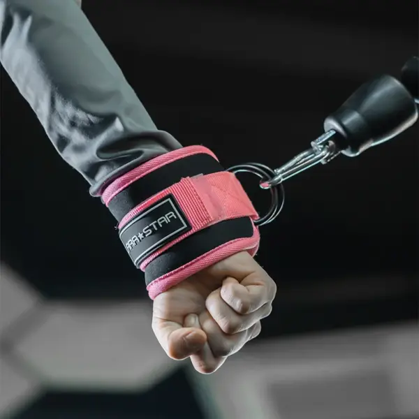 LS0124 Gym Accessories Bodybuilding Gym Ankle Straps Wraps for Cable Machine Neoprene Padded Gymnastics Ankle Cuffs Production