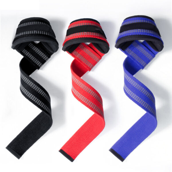 2024 Heavy Duty Fitness Padded Neoprene Weightlifting Weight Pull Deadlift Custom Logo Lifting Gym Straps for Men
