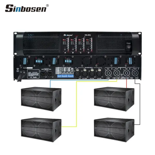 Sound Sub-bass Subwoofer Performance Power Amplifier 2000w