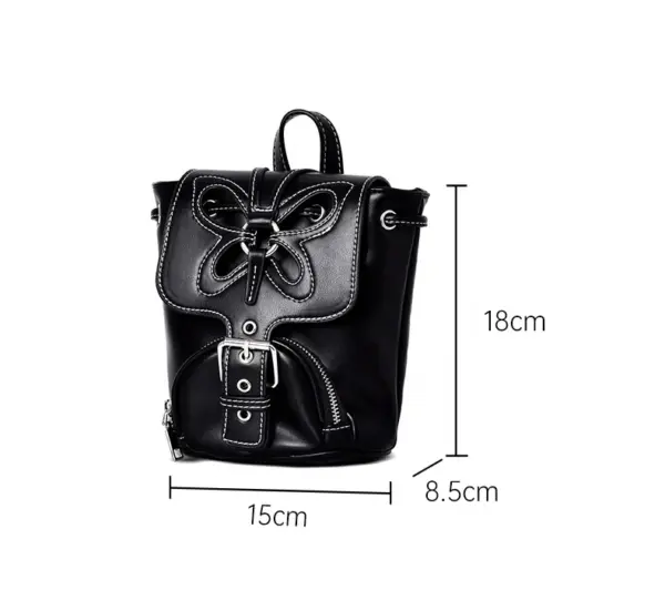 2024 Vintage Hollow Butterfly Design Women's Backpack Ins Hot Sale Fashionable PU Material Cute Wholesale for Ladies Girls