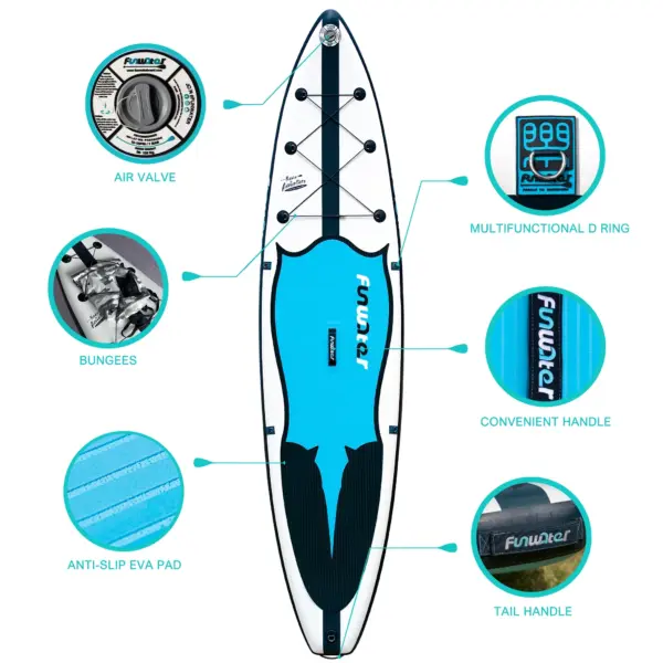 FUNWATER Dropshipping OEM Isup Padle Board Inflatable sup Paddle Board sup Board Surf Paddl Surf Inflat Surfboard Superfield