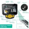 5.5mm 1m Dual Cameras Industrial Borescope Handheld Storm Drain Inspection Camera 4.3 Inch HD Display Pipe Endoscope