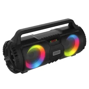 20W Karaoke Speaker Powerful Sound Equipment/Box Portable Music Box with Microphone Jack Speaker Colorful Flash Light  BT5.0