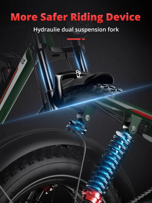 US Warehouse 2000W New High Speed 20inch Hydraulic Brake Adults Electric Bike With 25AH Dual Motor Electric Motorcycle Bicycle