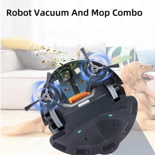4400mAh Robot Vacuum Cleaner Strong Suction Self Charging Mopping Sweeping Ideal for Hard Floors Carpet Pet Hair WiFi Alexa APP