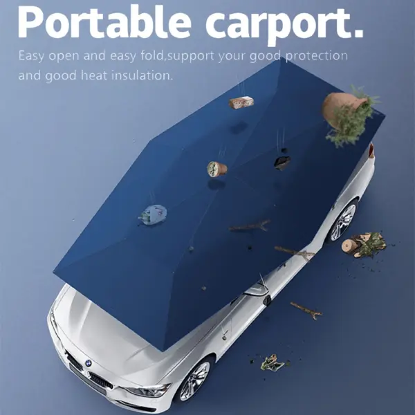 FEAMONT New Car Roof Shade Portable Automatic Foldable UV Proof Car Umbrella Parking Car Window Sun Shade