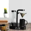Portable Commercial Stainless Steel Electric Automatic Drip Espresso Coffee Machine Manual Battery Powered Express Coffee Maker