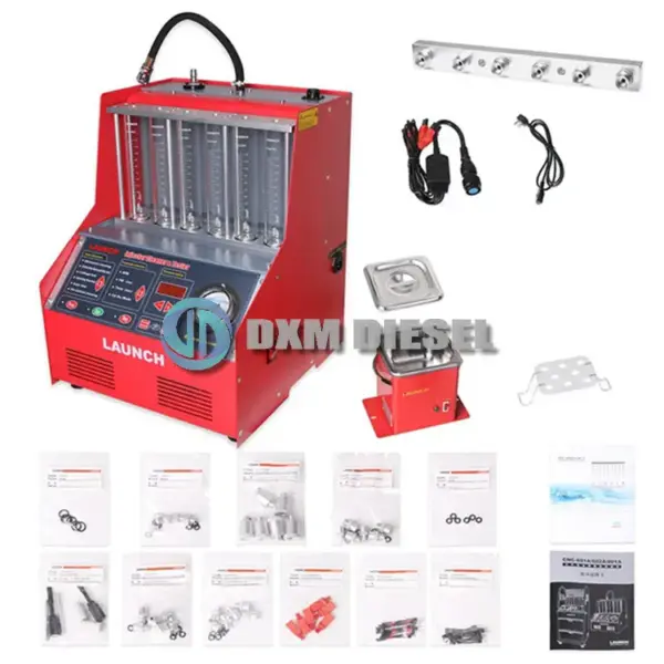 LAUNCH CNC602A CNC 602A Gasoline Injector Cleaner & Tester with Ultrasonic Cleaner Gasoline Injector Nozzle Diagnostic Tools