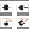 2022 New Ab Roller No Noise Abdominal Wheel Ab Roller Stretch Trainer for Arm Waist Leg Exercise Gym Fitness Equipment