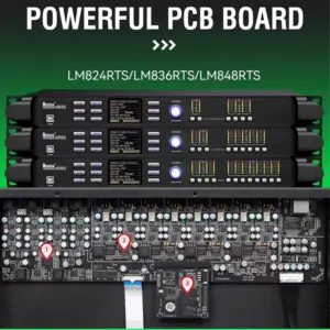 2000W D Class Plate Amplifier for Full Range Speaker Audio Sound Equipment with DSP Audio Processor and Line Array Features
