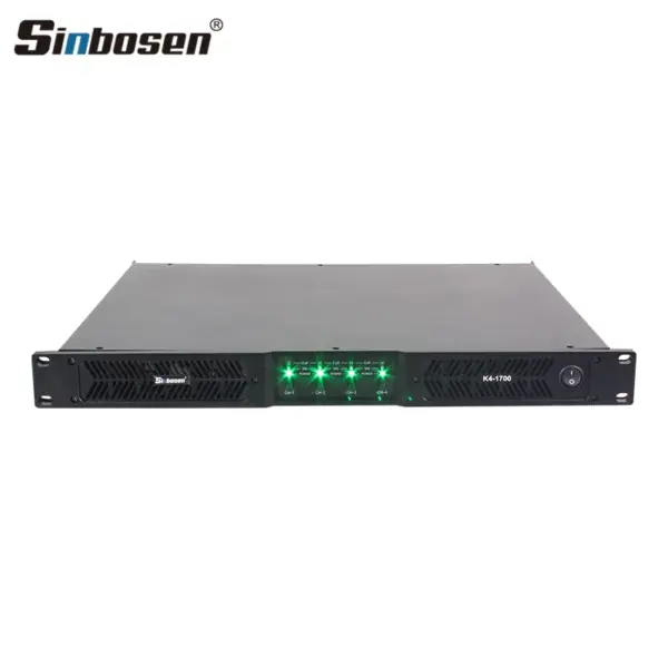 Professional 1u Portable Amplifier k Series 4ch Digital Amplifiers Smart Sound Equipment