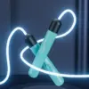 Fitness Adjustable 2.8m Optical TPU Cable Luminous 4.5mm Night LED Light up Adult Children Kids Jump Skipping Rope