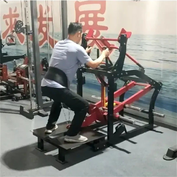 Commercial Strength Plate Loaded Hip Belt Squat Standing Pit Shark  Multi Functional HM Belt Squat