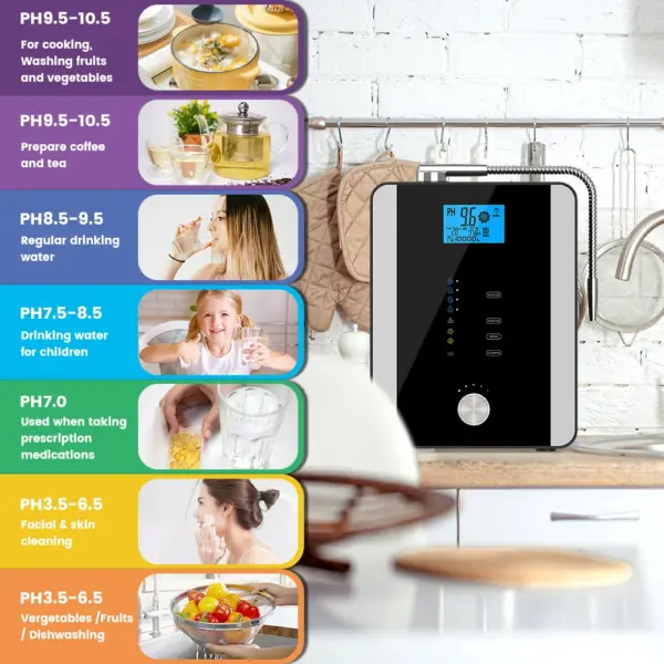11 Plates Platinum Coating Japan Kagen Water Ionizer Alkaline Water Machine Alkaline Filter Kangen Antioxidizing Water Ionizer