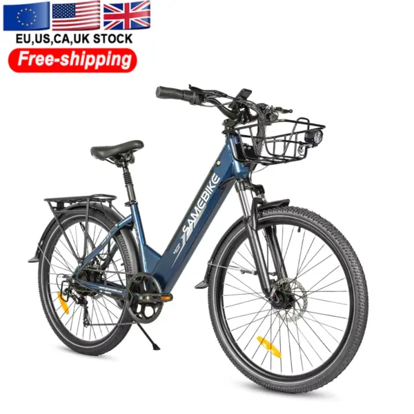 2025 EU Drop Shipping Samebike Electric Bicycle with Powerful 250W 15Ah Long Range 26 Inch Big Tire Mountain E-Bike 36V Voltage