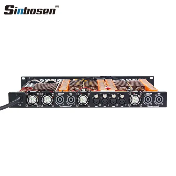 Professional 1u Portable Amplifier k Series 4ch Digital Amplifiers Smart Sound Equipment