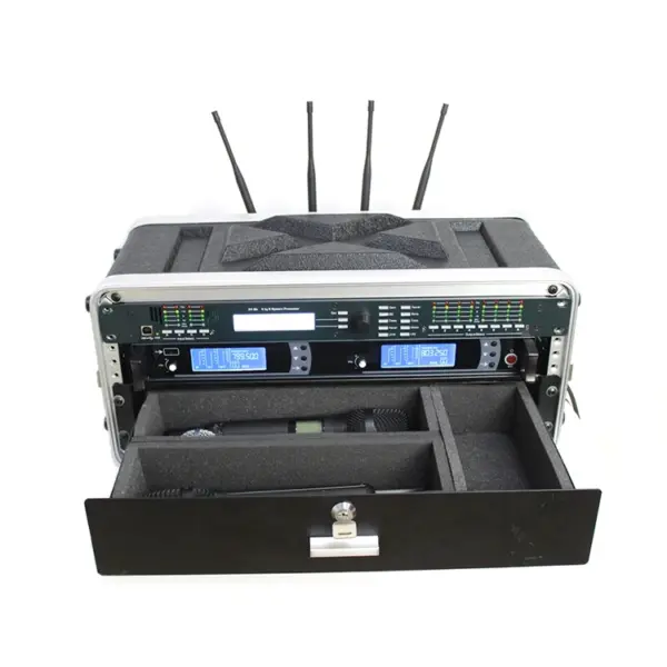 Aluminum Flight case Sound Karaoke Stage Audio Equipment 4u Flight case with Drawer
