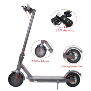 Most Popular Factory Direct Supply 8.5 Inch Foldable Electric Scooter  25km/h 350W with APP Electric Motorcycle