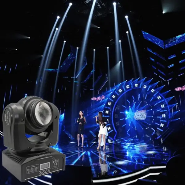 U`King 50w Double Side 1+1 LEDs Shaking Head Stage Light DMX Sound Active Control Led Dj Light Equipment