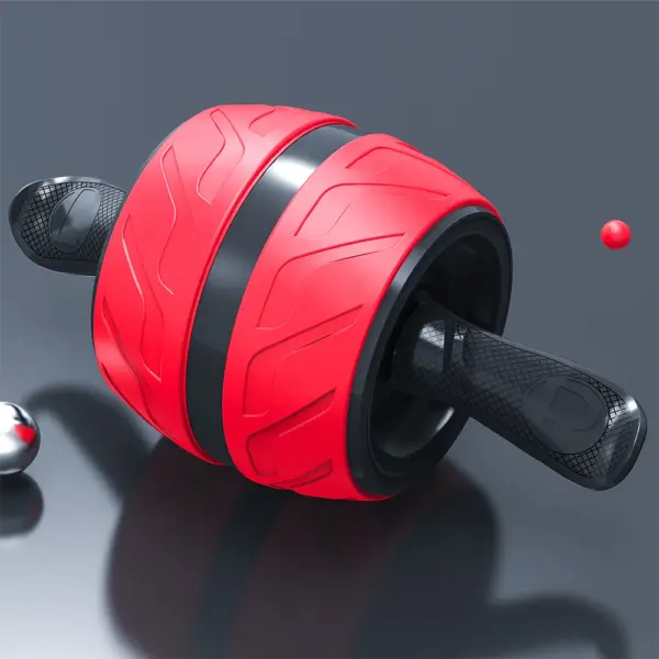 No Noise Abdominal Muscle Trainer Ab Roller Abdominal Wheel Home Training Gym Fitness Equipment Roller Automatically Rebounds