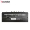 GAX-MC8 8 Channel Blueteeth Mixer 24 Bit DSP Digital Effect Sound Mixing Console Equipment USB 48V DJ Mixing Studio Equipment