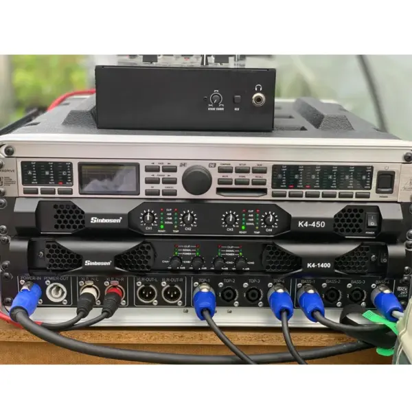 Sinbosen 4 Channel Sound Equipment 1u Professional 450w Power Amp K4-450 Dj Home Audio Digital Amplifier