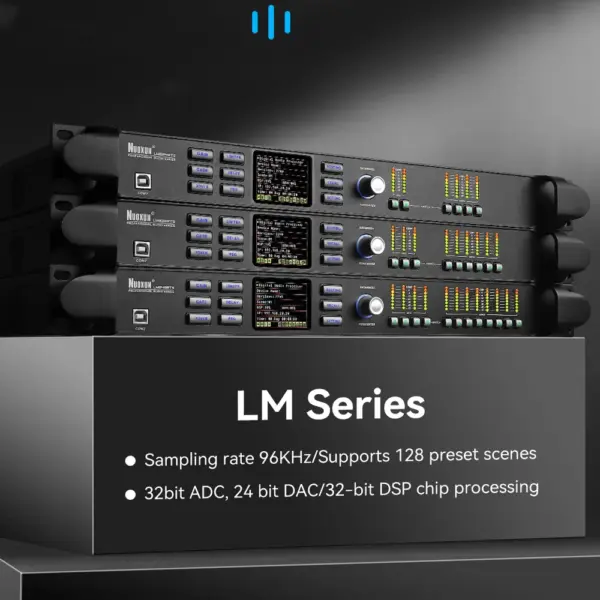 96K Sample Rate Loudspeaker Management System with 3 Input & 6 Output Audio Processor High Precision Sound Equipment