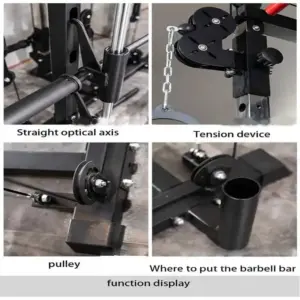 USA Oversea Warehouse Drop Shipping Power Squat Rack Home Gym Mutli Function Station Smith Machine