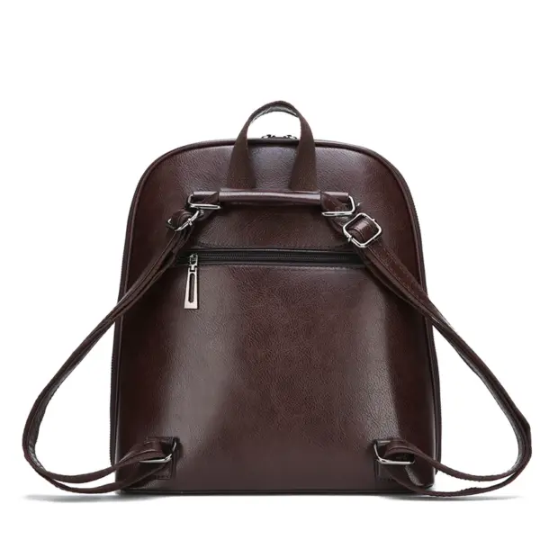 2022 New Classic Women's Shoulder Bag Fashion Simple PU Leather Travel Backpack Schoolbag Multi Functional Lady Backpack