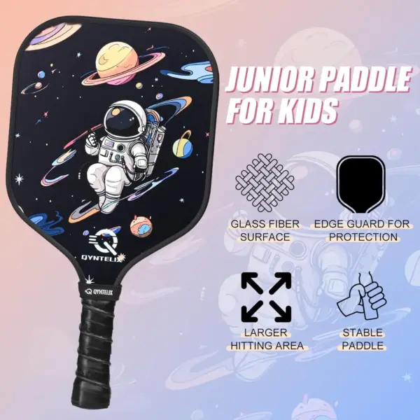Lightweight and Portable Pickleball Racket Kids Fiberglass Honeycomb Core Pickleball Paddle Pickleball Gifts for Children